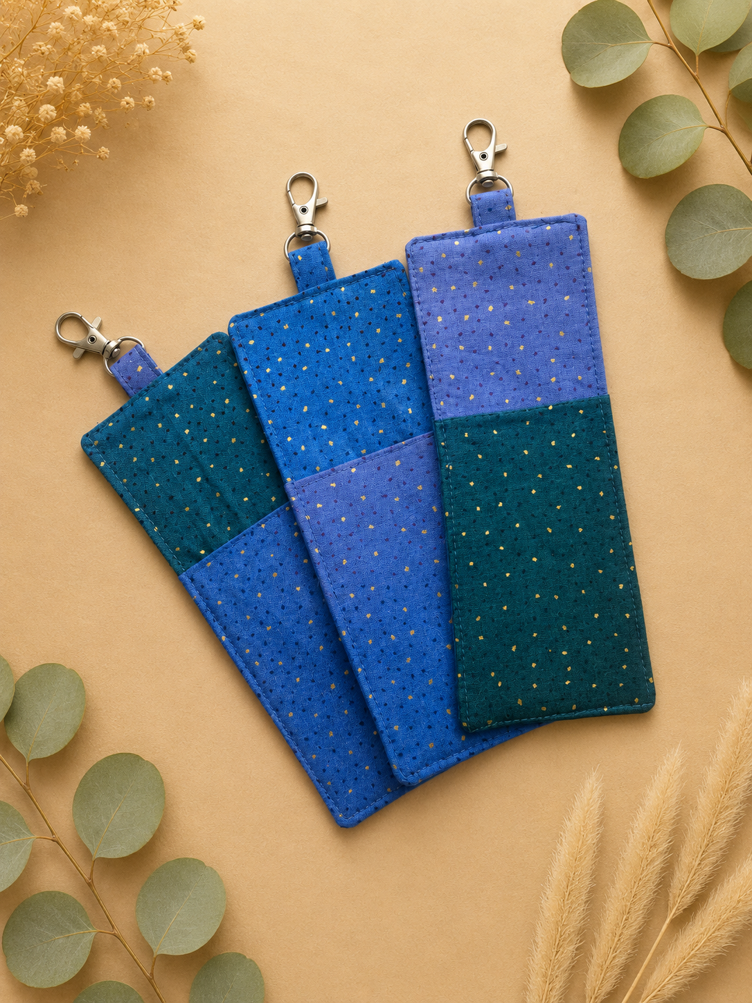 Dual Side Pen/Glasses Case for Lanyard