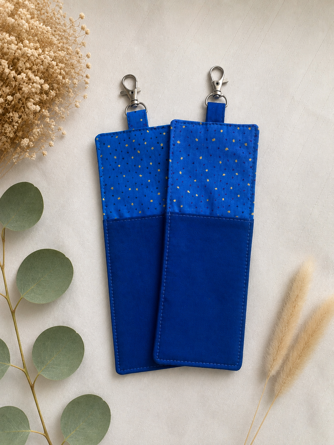 Dual Side Pen/Glasses Case for Lanyard