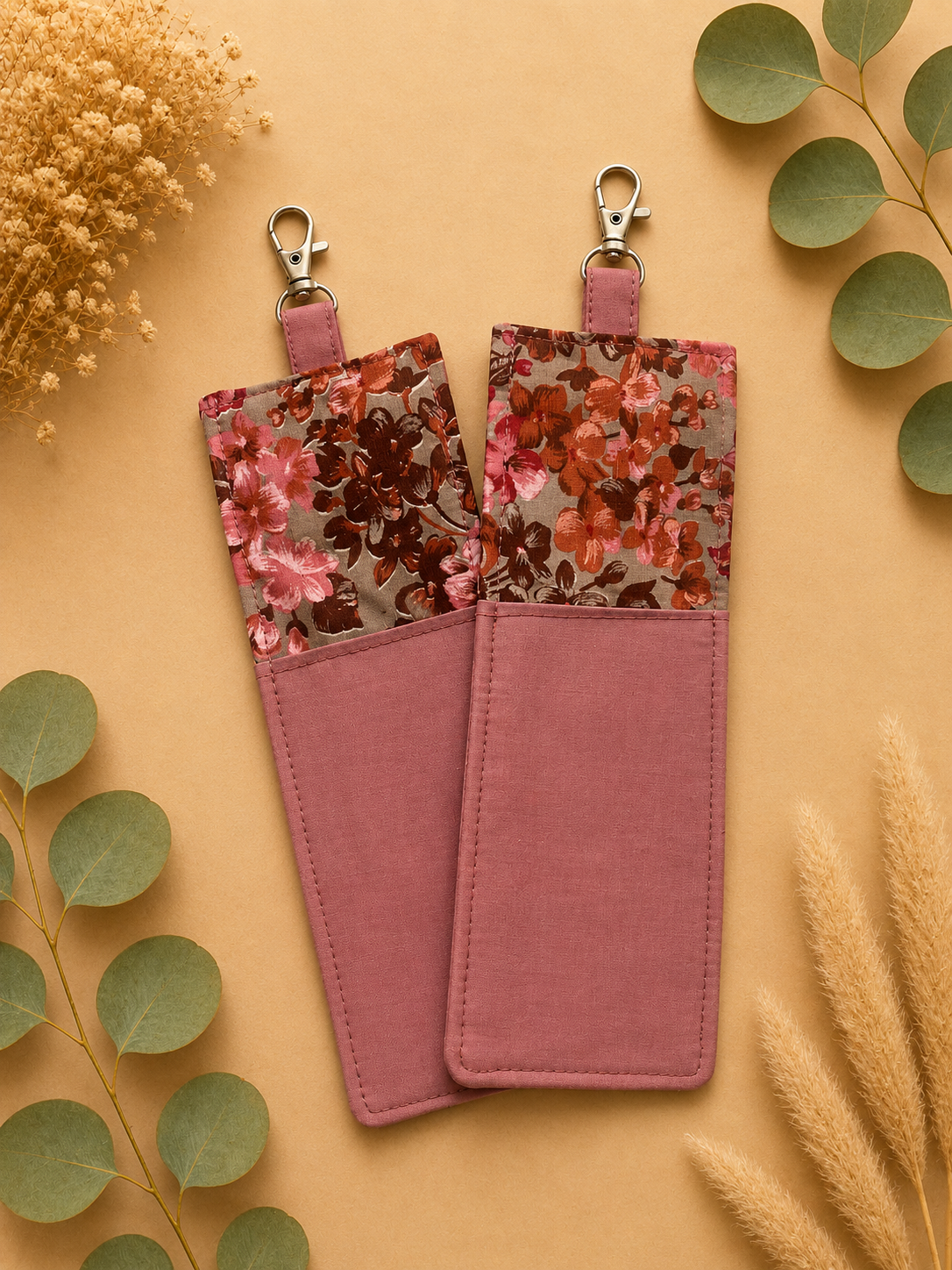 Dual Side Pen/Glasses Case for Lanyard
