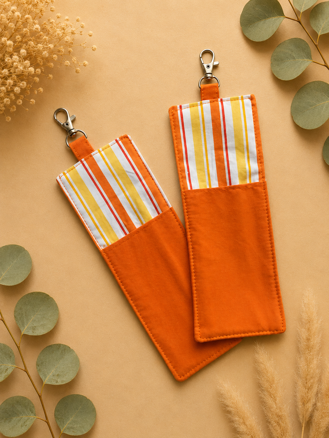 Dual Side Pen/Glasses Case for Lanyard