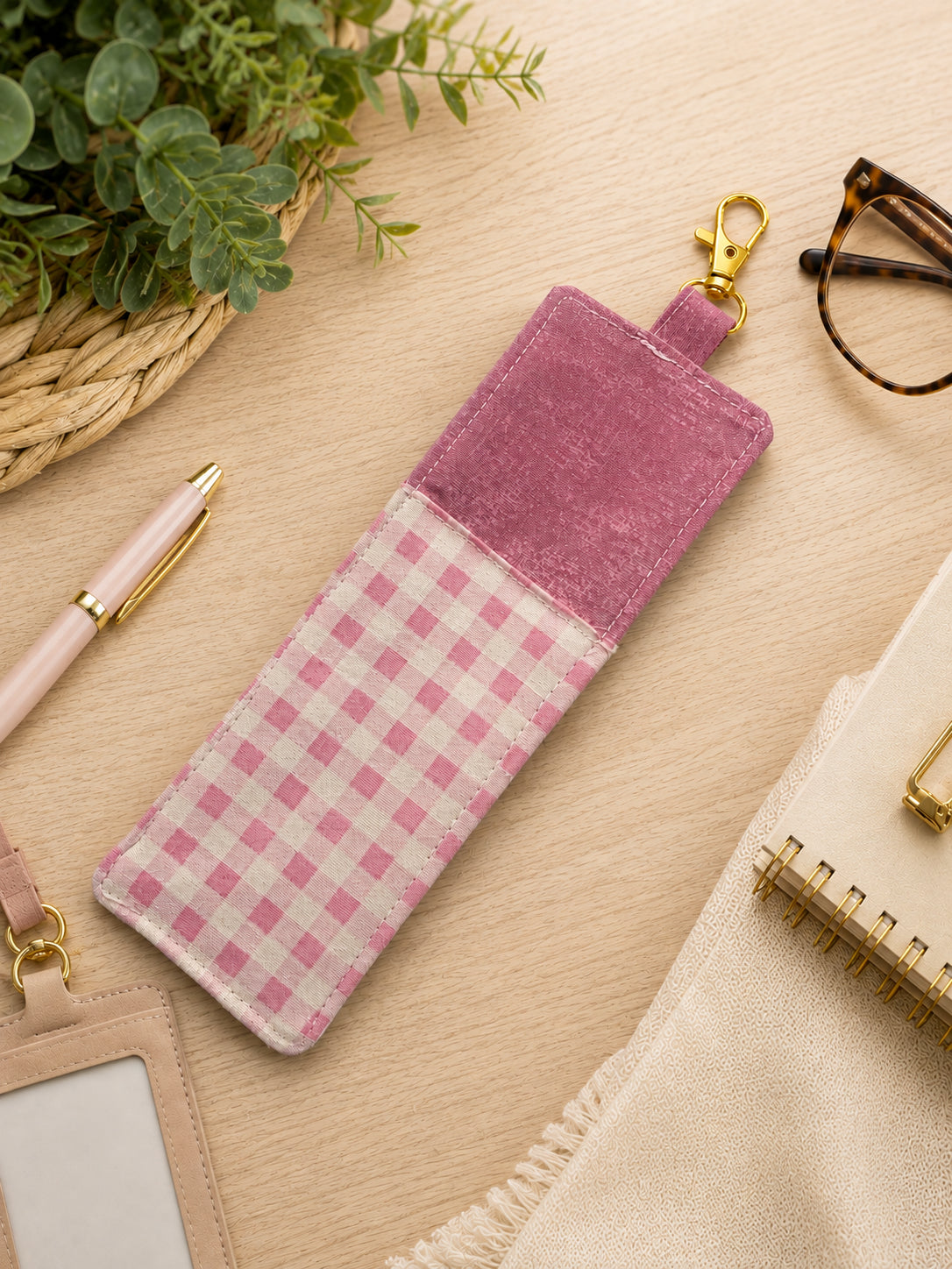 Dual Side Pen/Glasses Case for Lanyard