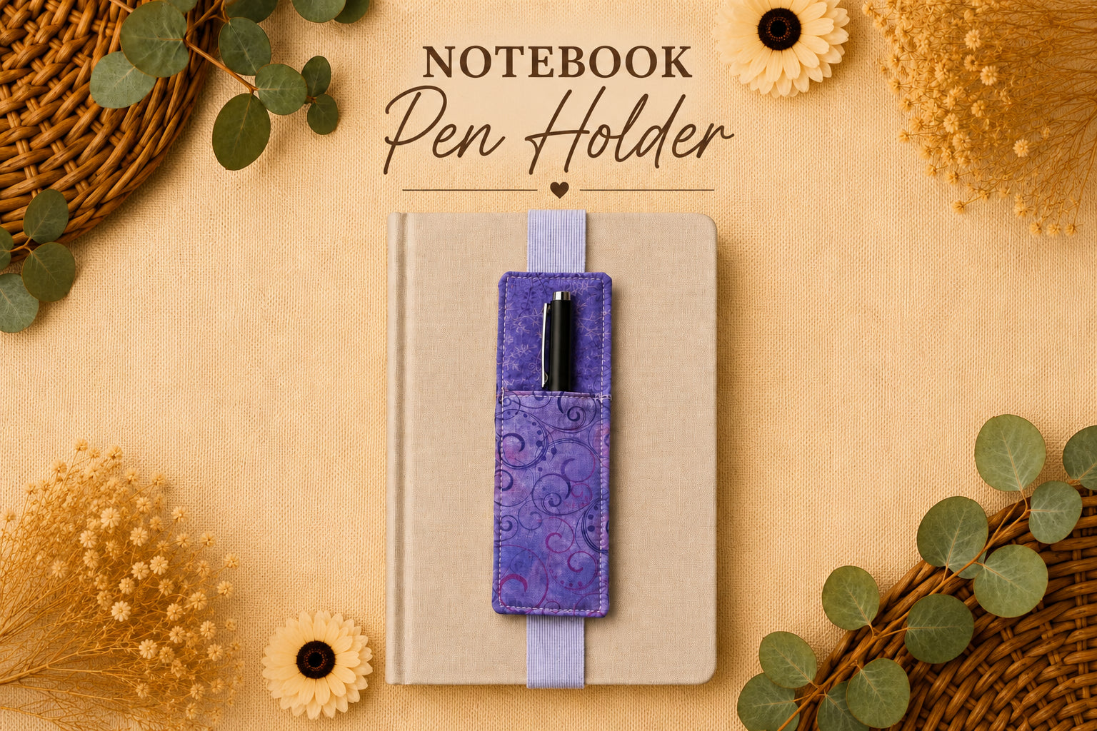 Notebook Pen Holder